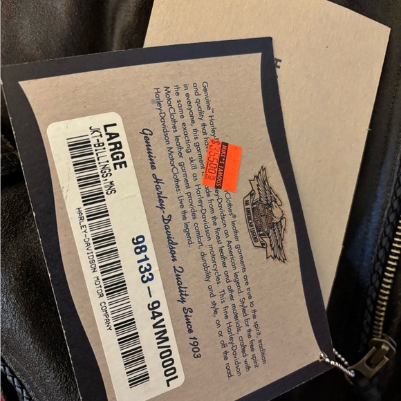 Harley Davidson Men's Brown Leather Jacket - Picture 4 of 8